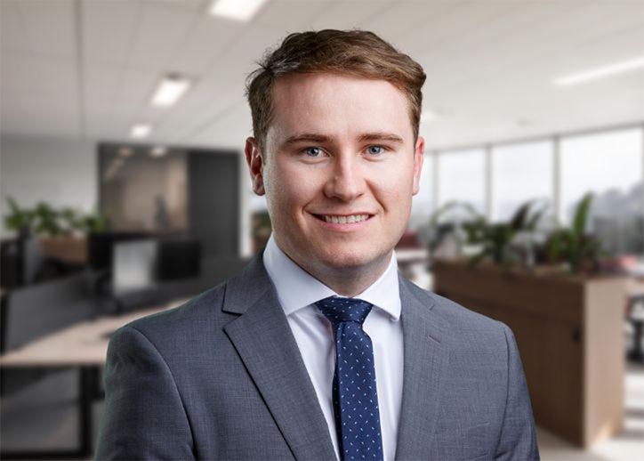 Nathan Hampson, Business Services, smiling at the camera.