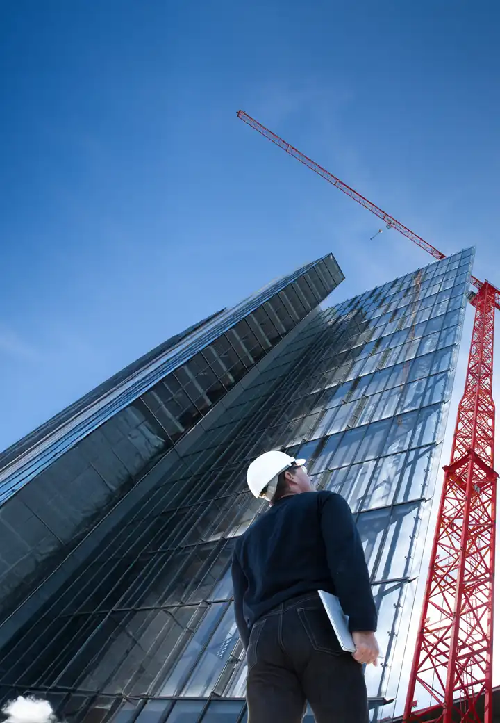 Decorative image of building site.