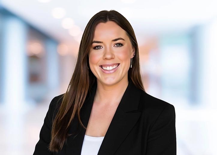 Erin Stephens, Business Services, smiling at the camera.