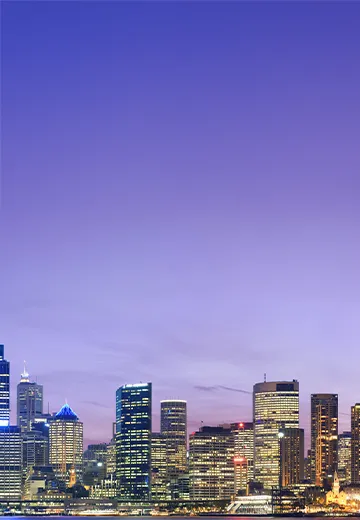Sydney skyline.