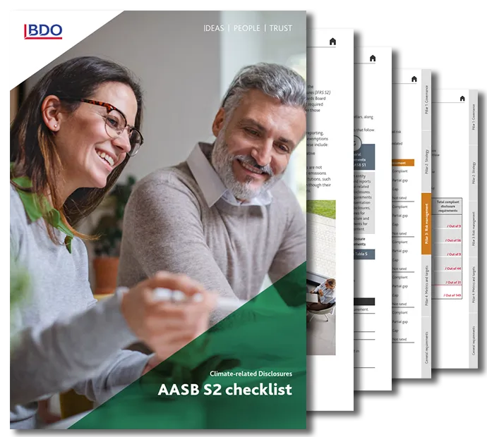 Climate-related Disclosures AABS S2 checklist