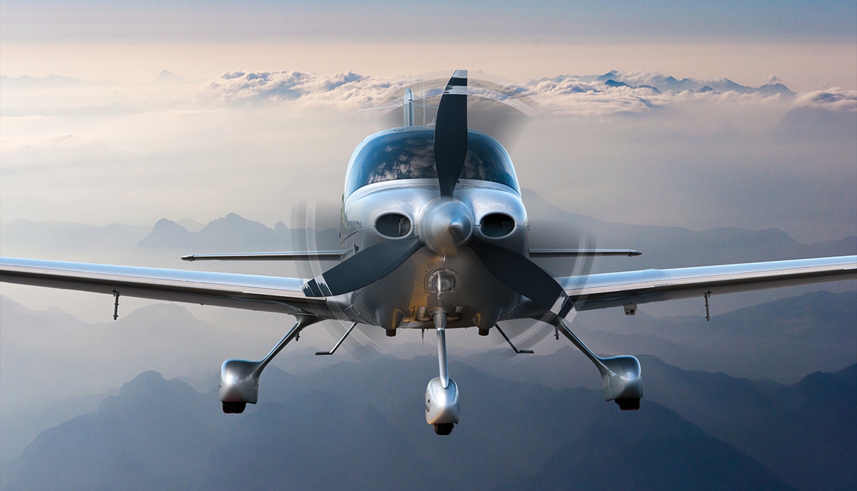 close up of a plane