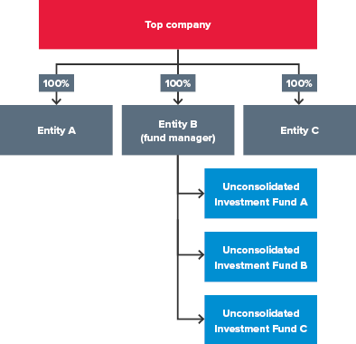 Inclusion of assets under management in an entity’s value chain example.