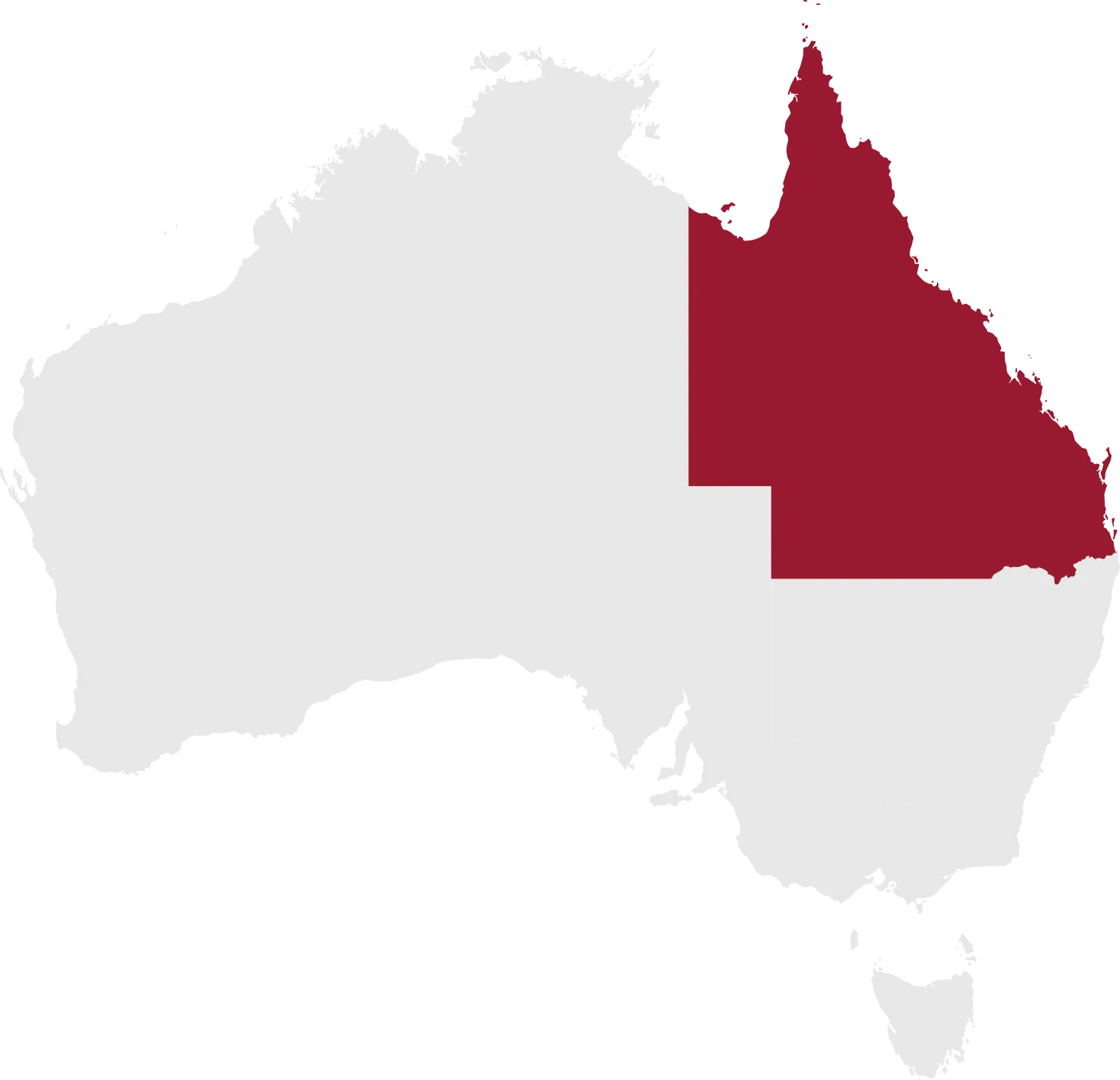 Map of Queensland