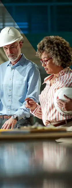 Decorative image of two construction workers.