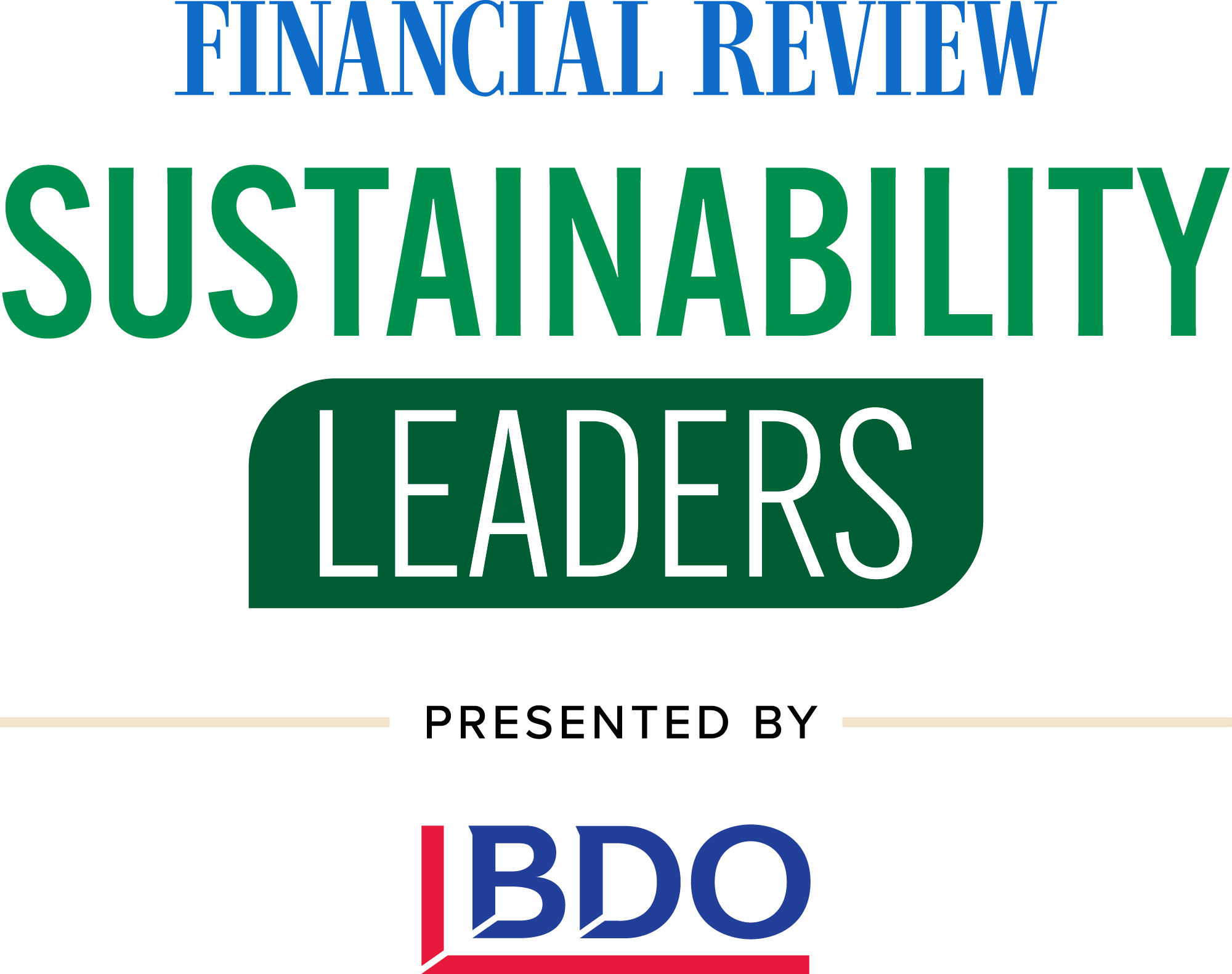 Financial Review Sustainability Leaders presented by BDO