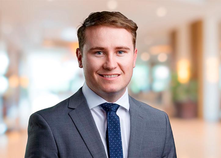 Nathan Hampson, Business Services, smiling at the camera.