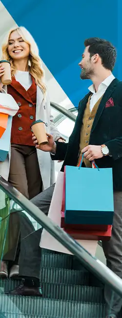 Decorative image of people drinking coffee.