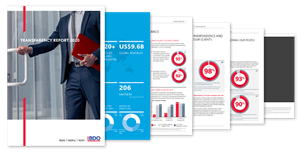 Spread view of the 2020 BDO Transparency Report