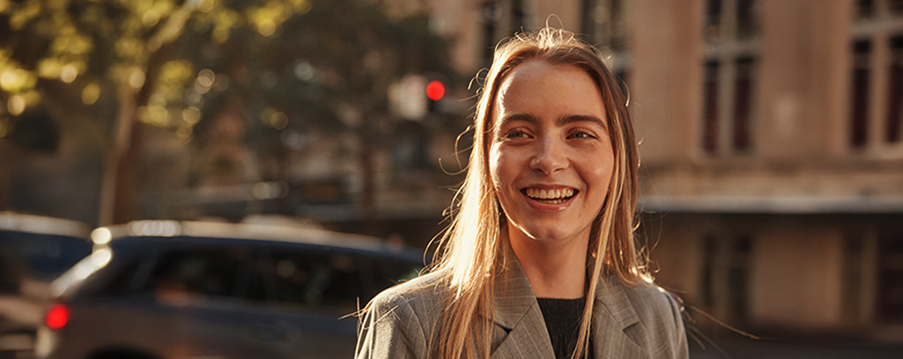 Young woman smiling