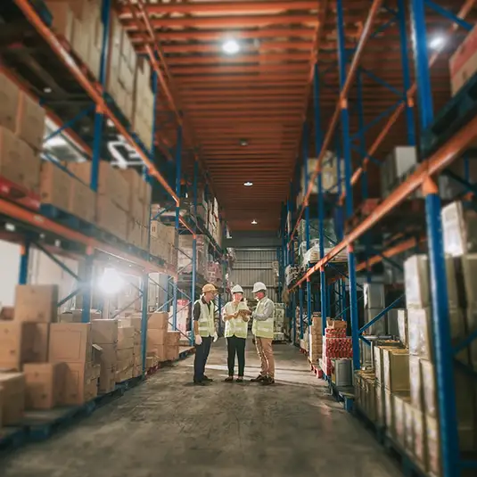 People working in a factory