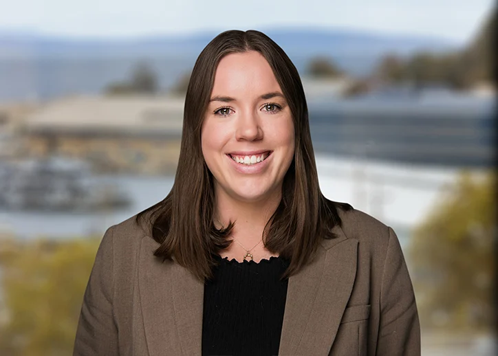 Erin Stephens, Business Services, smiling at the camera. 