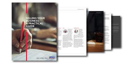 thumbnail displaying the selling a business guide